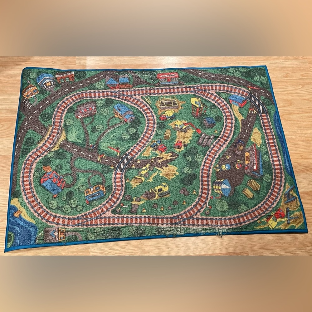 Play Mat - Train Track & Construction Site - Picture 1 of 2